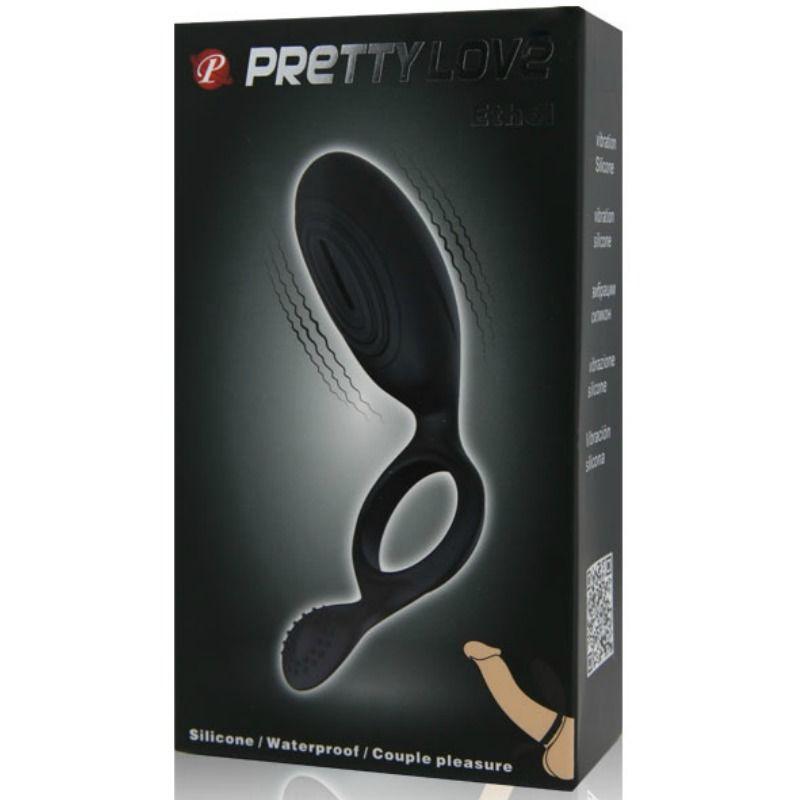 PRETTY LOVE - ANILLO VIBRADOR CON ESTIMULADOR ETHEL - Sensuana.es