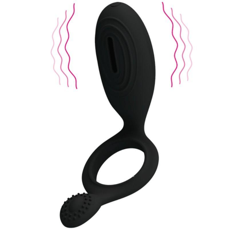 PRETTY LOVE - ANILLO VIBRADOR CON ESTIMULADOR ETHEL - Sensuana.es