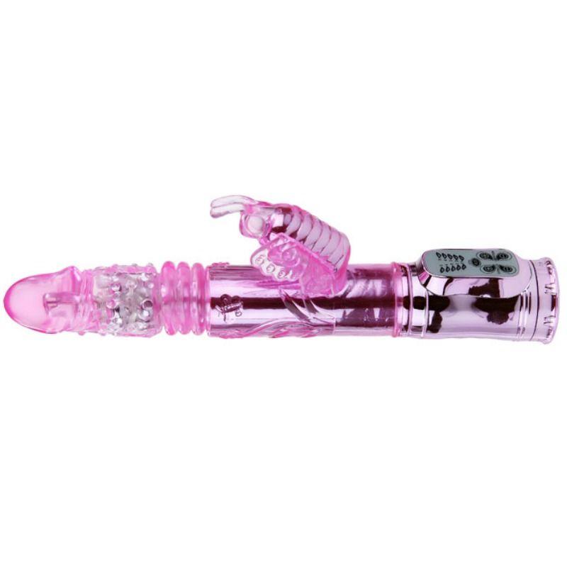 BAILE - VIBRADOR RECARGABLE CON ROTACION Y ESTIMULADOR THROBBING BUTTERF - Sensuana.es