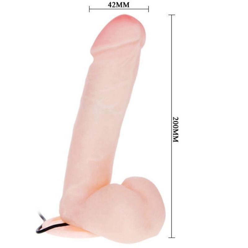 BAILE - DILDO REALISTICO CON VIBRACION Y ROTACION 20 CM - Sensuana.es