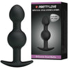 PRETTY LOVE - BOLAS ANALES SILICONA ESTIMULACION ESPECIAL 10.3 CM NEGRO - Sensuana.es