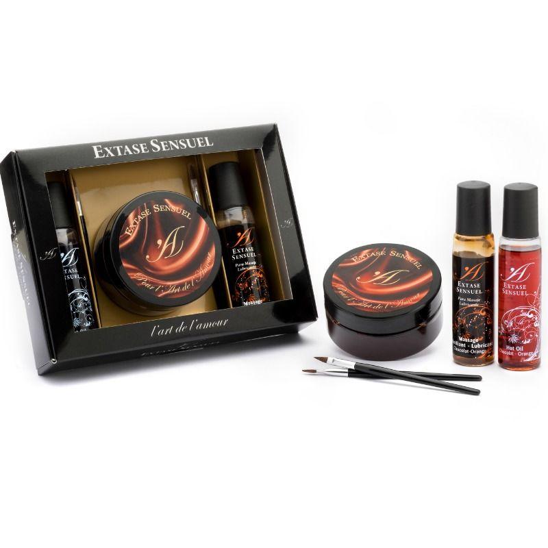 EXTASE SENSUAL - KIT COFRE CHOCOLATE AFRODISIACO - Sensuana.es