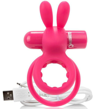 SCREAMING O - ANILLO DOBLE RECARGABLE CON RABBIT HARE ROSA - Sensuana.es