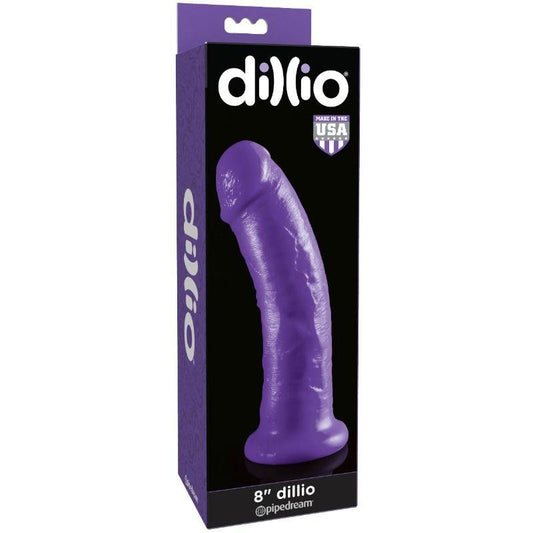 DILLIO - DILDO CON VENTOSA 20.32 CM LILA - Sensuana.es