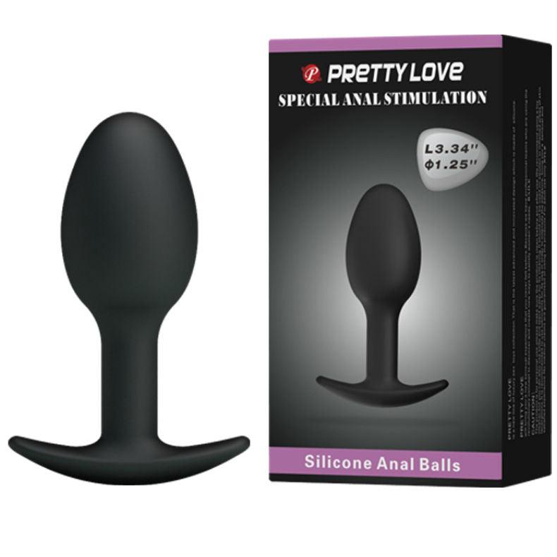 PRETTY LOVE - PLUG ANAL SILICONA 6.5 CM NEGRO - Sensuana.es