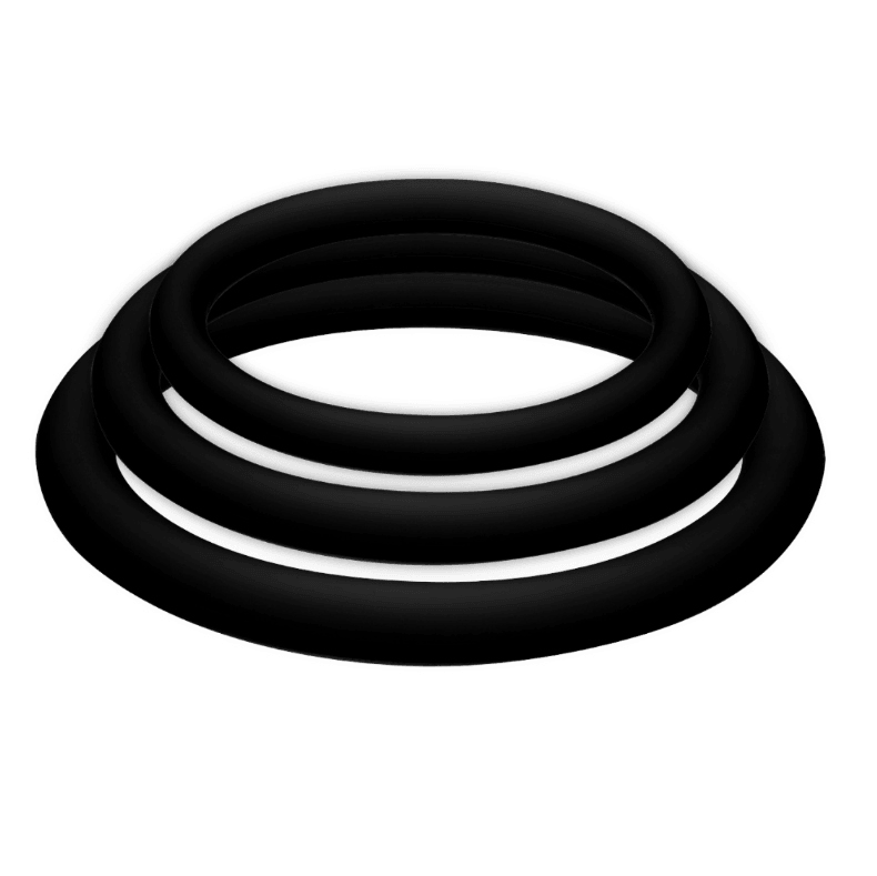 JOYDIVISION POTENZDUO - PLUS PACK 3 ANILLOS PARA PENE NEGRO - S, M, L - Sensuana.es