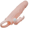 BAILE - BRAVE MAN FUNDA PENE CON RABBIT VIBRADOR 16.5 CM NATURAL - Sensuana.es