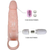 BAILE - BRAVE MAN FUNDA PENE CON RABBIT VIBRADOR 16.5 CM NATURAL - Sensuana.es