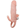 BAILE - BRAVE MAN FUNDA PENE ANAL Y CLITORIS VIBRADOR 16.5 CM NATURAL - Sensuana.es