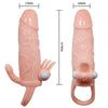 BAILE - BRAVE MAN FUNDA PENE ANAL Y CLITORIS VIBRADOR 16.5 CM NATURAL - Sensuana.es