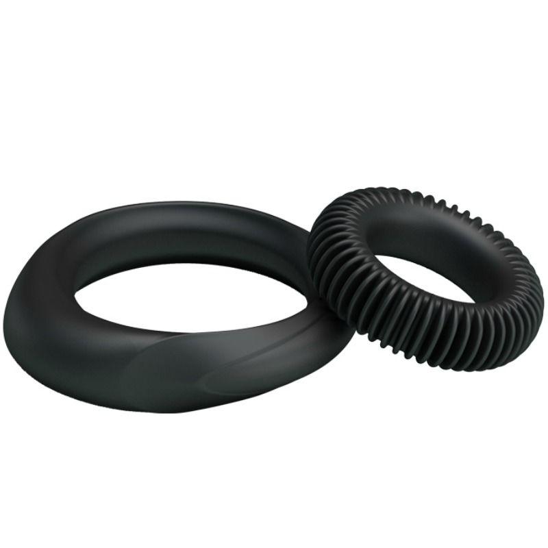 BAILE - KIT 2 ANILLOS SILICONA RING MANHOOD - Sensuana.es