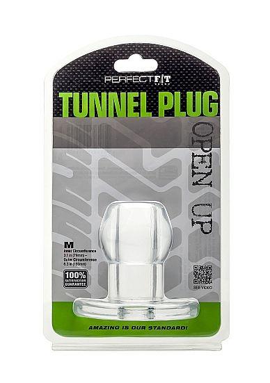 PERFECT FIT BRAND - ASS TUNNEL PLUG SILICONA TRANSPARENTE M - Sensuana.es