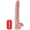 KING COCK - PENE CON TESTICULOS 35.6 CM COLOR NATURAL - Sensuana.es