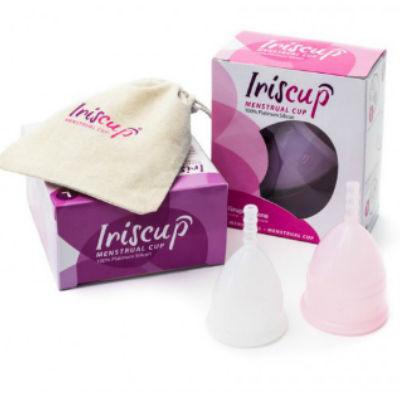 IRISCUP - COPA MESTRUAL ROSA PEQUEÑA + BOLSA ESTERILIZADORA GRATIS - Sensuana.es