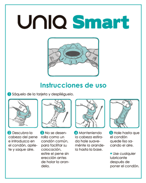 UNIQ - SMART PRESERVATIVOS PRE-ERECCIÓN SIN LATEX 3 UNIDADES - Sensuana.es