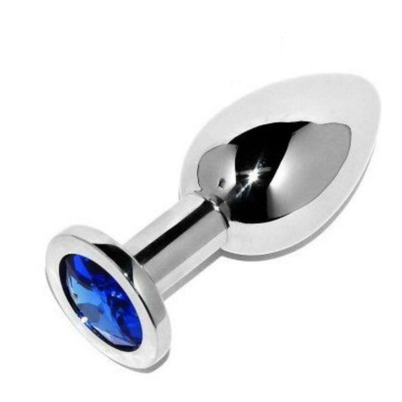 METAL HARD - ANAL PLUG DIAMOND BLUE SMALL 5.71CM - Sensuana.es