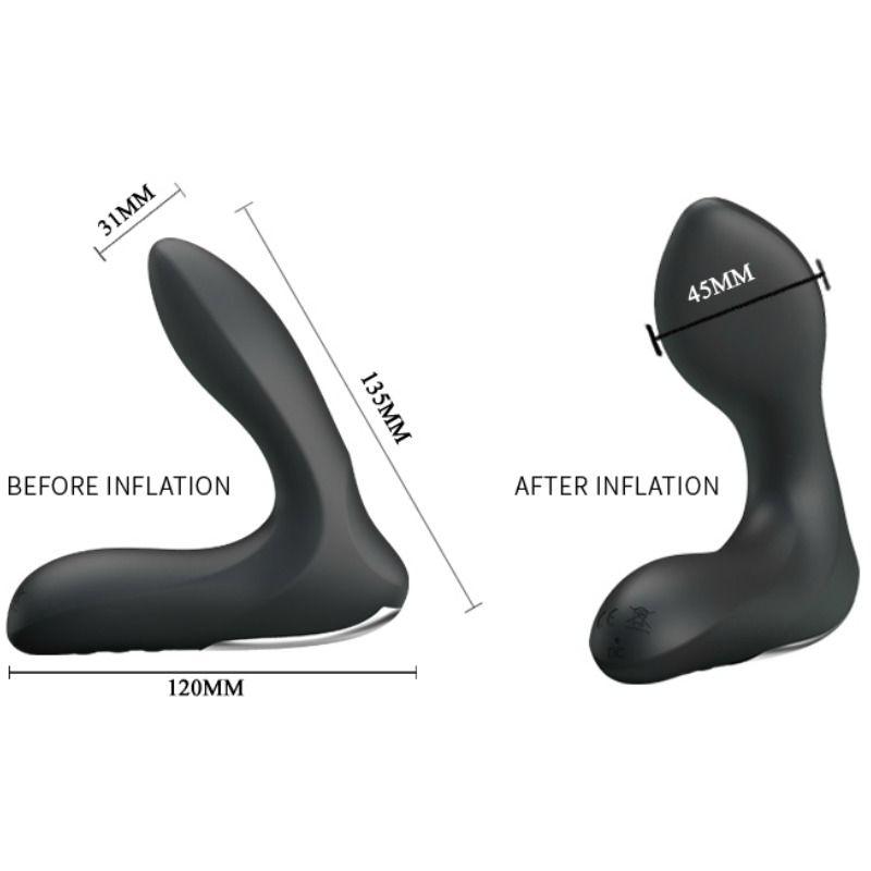 PRETTY LOVE - LEONARD MASAJEADOR PROSTATICO INFLABLE CON VIBRACION - Sensuana.es