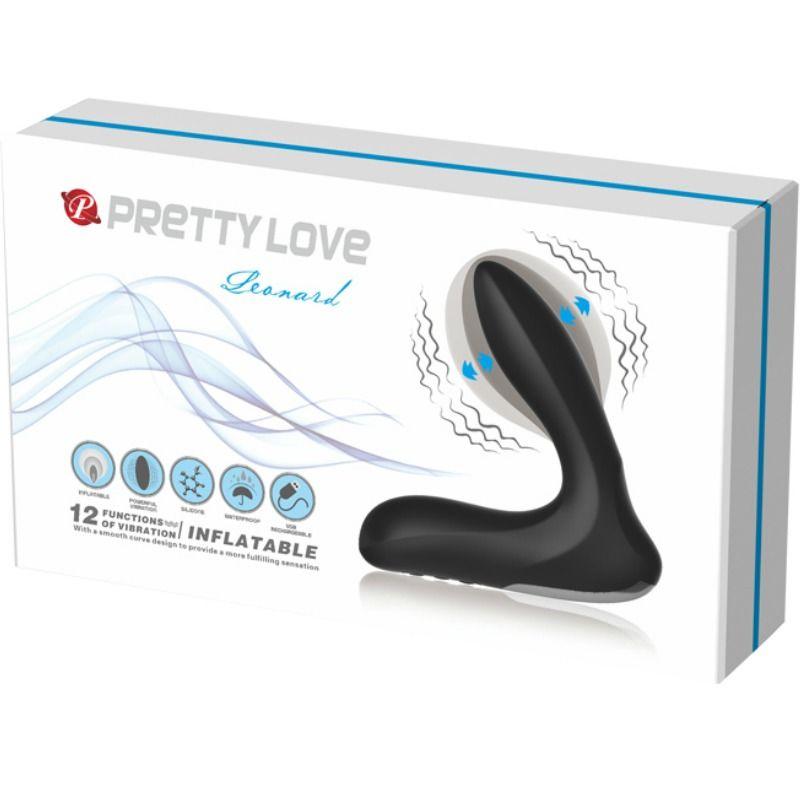 PRETTY LOVE - LEONARD MASAJEADOR PROSTATICO INFLABLE CON VIBRACION - Sensuana.es