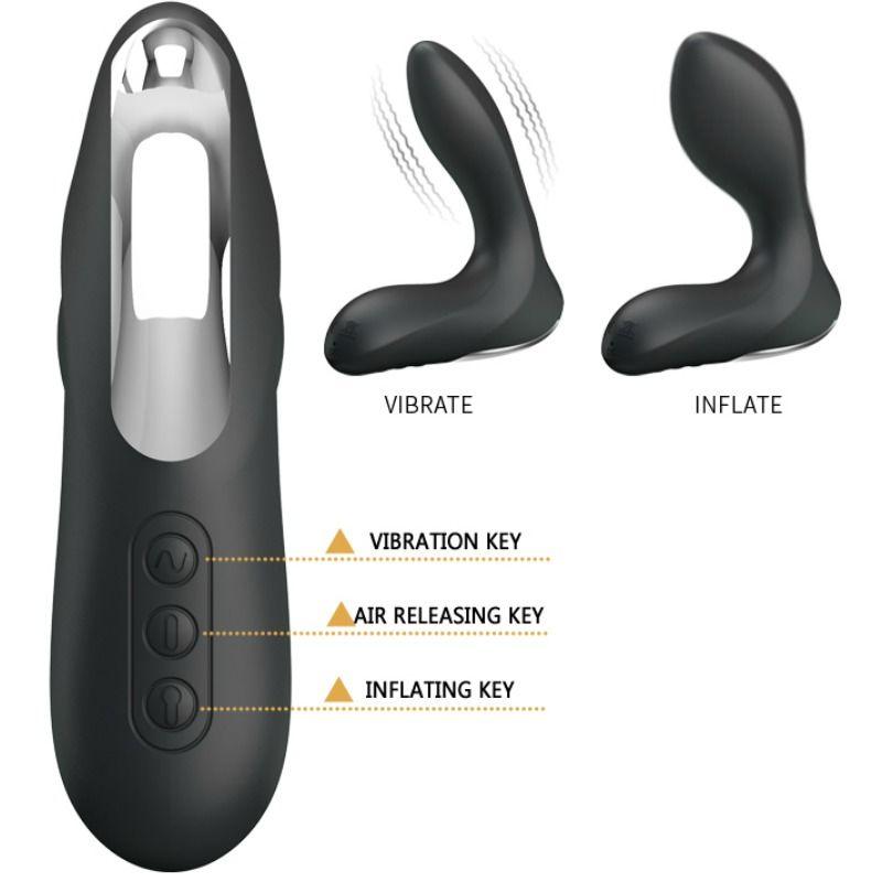 PRETTY LOVE - LEONARD MASAJEADOR PROSTATICO INFLABLE CON VIBRACION - Sensuana.es