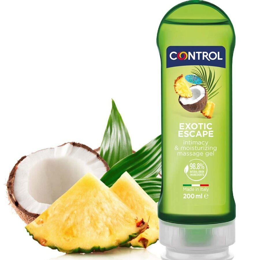 CONTROL - 2 EN 1 MASSAGE & PLEASURE EXOTIC 200 ML - Sensuana.es