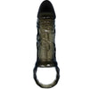 BAILE - FUNDA EXTENSORA PENE CON STRAP PARA TESTICULOS NEGRO 13.5 CM - Sensuana.es