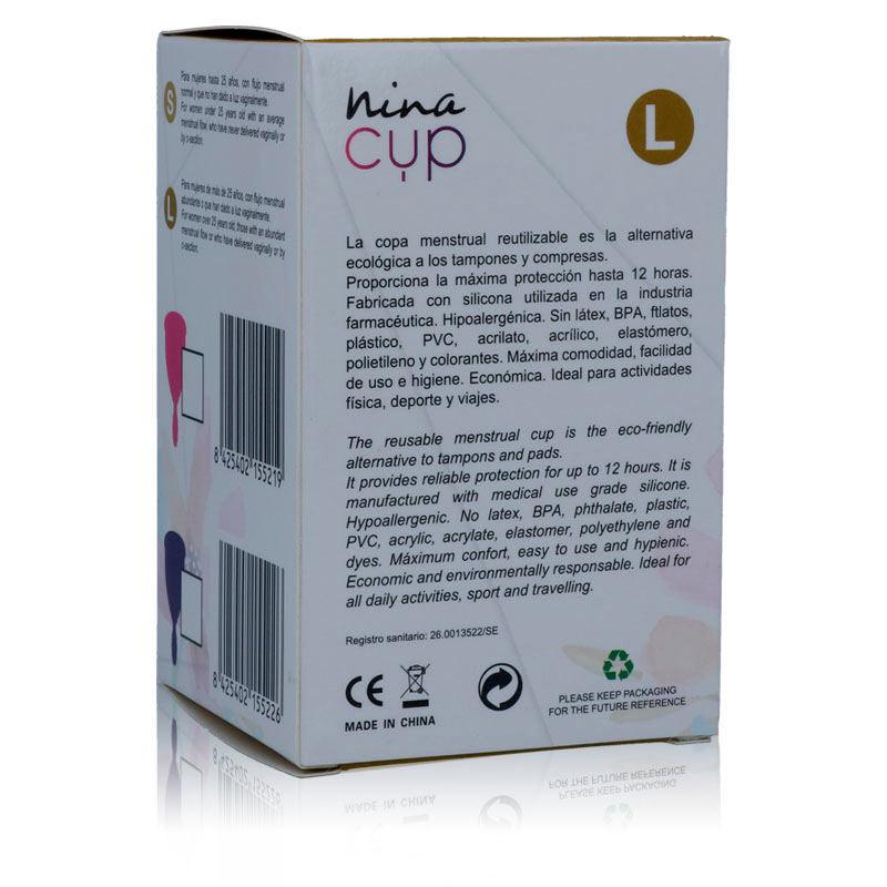 NINA KIKÍ - COPA MENSTRUAL TALLA L ROSA - Sensuana.es