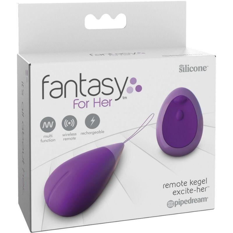 FANTASY FOR HER - HUEVO-MASAJEADOR CONTROL REMOTO EXCITE-HER - Sensuana.es