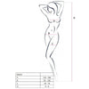 PASSION - WOMAN BS019 BODYSTOCKING BLANCO TALLA UNICA - Sensuana.es