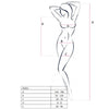 PASSION - WOMAN BS025 BODYSTOCKING ESTILO VESTIDO BLANCO TALLA UNICA