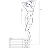 PASSION - WOMAN BS026 BODYSTOCKING ESTILO VESTIDO NEGRO TALLA UNICA - Sensuana.es