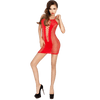 PASSION - WOMAN BS027 BODYSTOCKING ESTILO VESTIDO ROJO TALLA UNICA - Sensuana.es