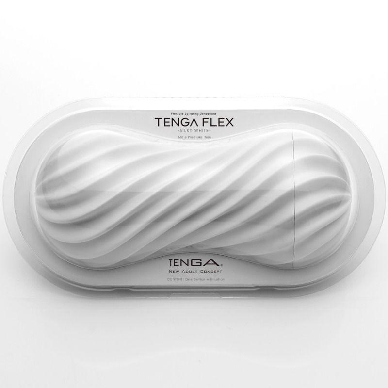 TENGA - FLEX MASTUBADOR MASCULINO BLANCO - Sensuana.es