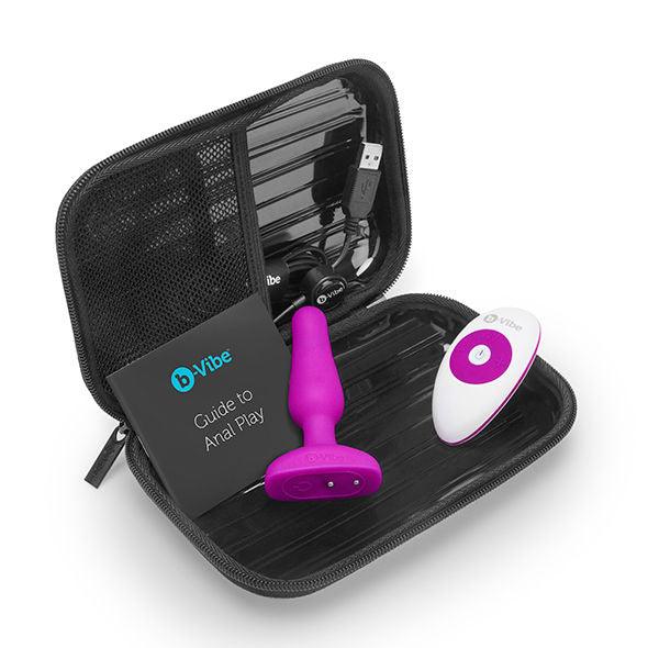 B-VIBE - NOVICE CONTROL REMOTO ANAL PLUG FUCSIA - Sensuana.es