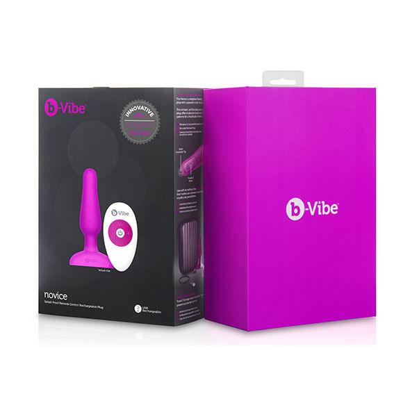 B-VIBE - NOVICE CONTROL REMOTO ANAL PLUG FUCSIA - Sensuana.es