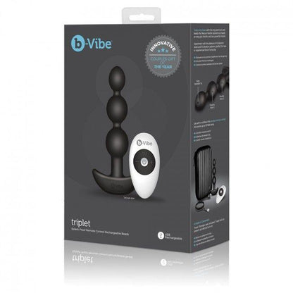 B-VIBE - TRIPLET ANAL CONTROL REMOTO BEADS NEGRO - Sensuana.es