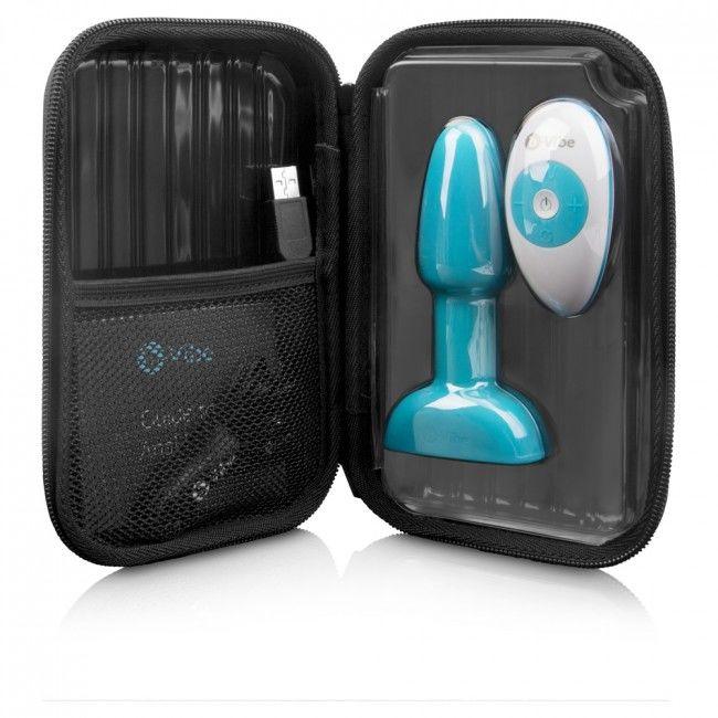 B-VIBE - RIMMING CONTROL REMOTO ANAL PLUG PETITE TEAL - Sensuana.es