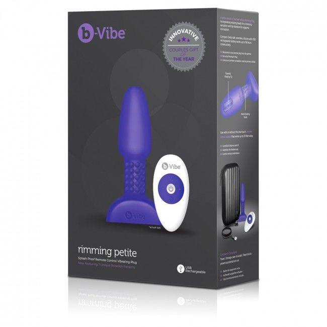 B-VIBE - RIMMING CONTROL REMOTO ANAL PLUG PETITE LILA - Sensuana.es