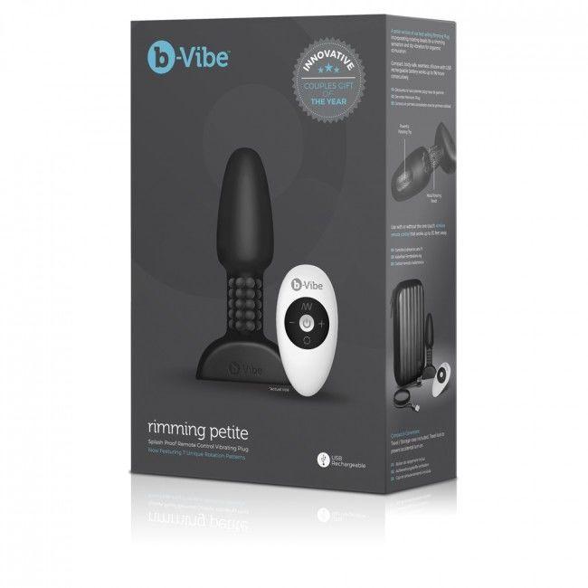 B-VIBE - RIMMING CONTROL REMOTO ANAL PLUG PETITE NEGRO - Sensuana.es