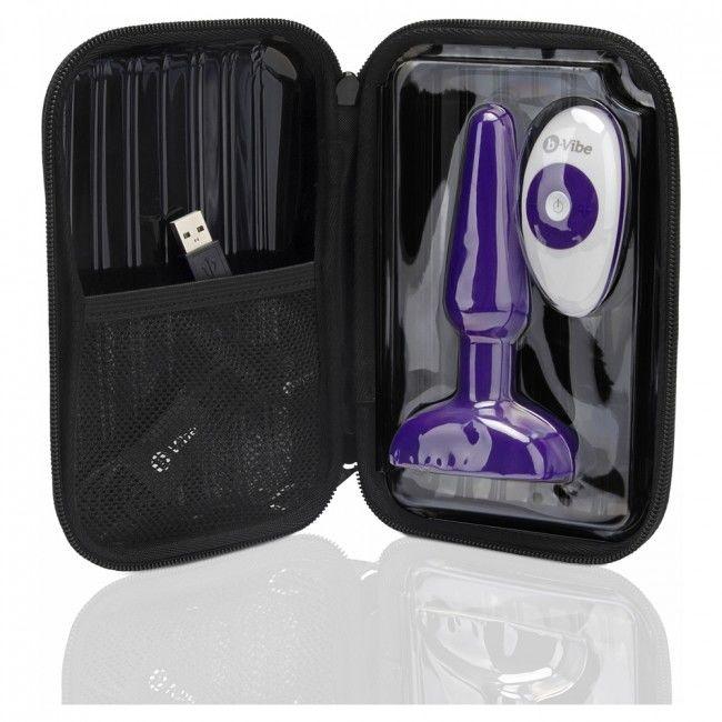 B-VIBE - TRIO CONTROL REMOTO PLUG ANAL LILA - Sensuana.es