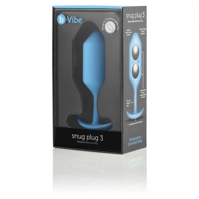 B-VIBE - SNUG PLUG ANAL 3 AZUL CIELO - Sensuana.es