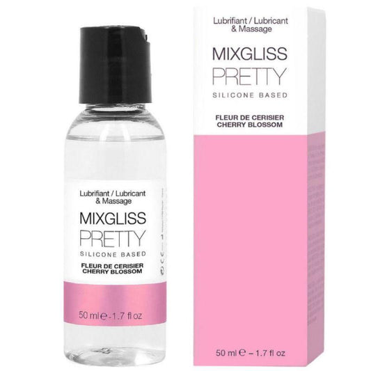 MIXGLISS - PRETTY LUBRICANTE SILICONA FLOR DE CEREZA 50 ML - Sensuana.es