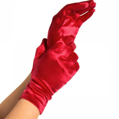 LEG AVENUE - GUANTES SATIN ROJO - Sensuana.es