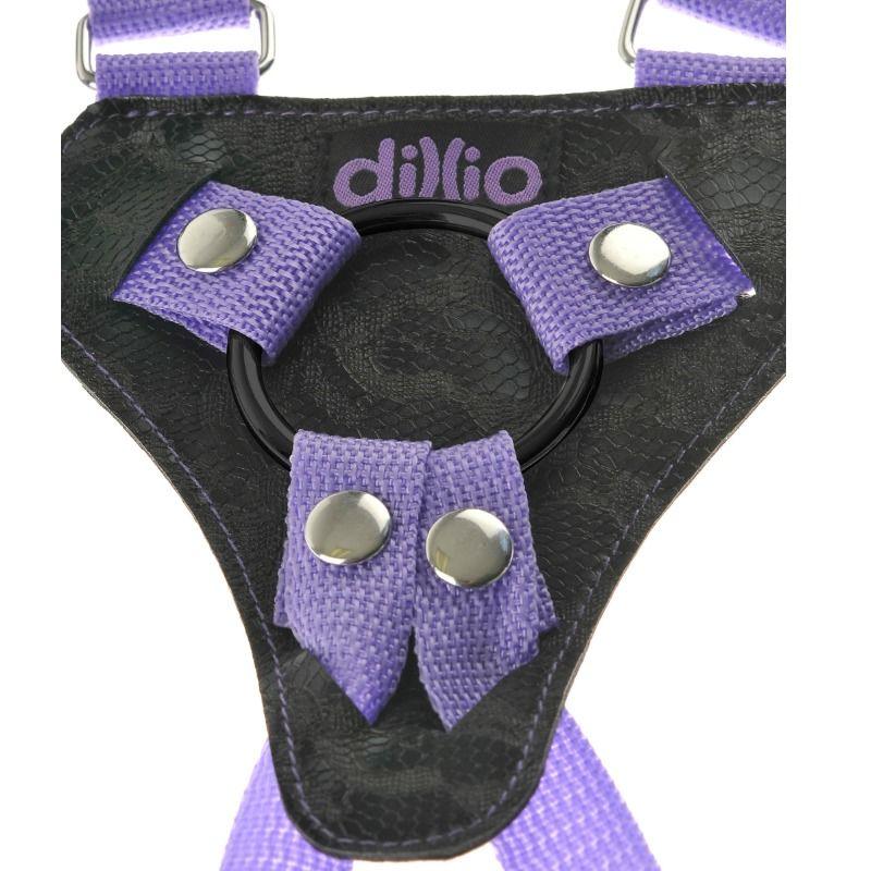 DILLIO - ARNES STRAP ON CON TIRANTES Y DILDO 17.8 CM - Sensuana.es