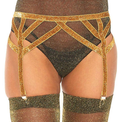 LEG AVENUE - LIGUERO LUREX DORADO TALLA UNICA - Sensuana.es