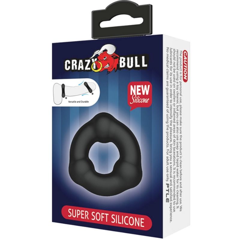 CRAZY BULL - ANILLO SILICONA SUPER SUAVE CON NODULOS - Sensuana.es