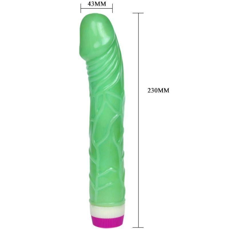 BAILE - WAVES OF PLEASURE VIBRADOR 23 CM VERDE - Sensuana.es