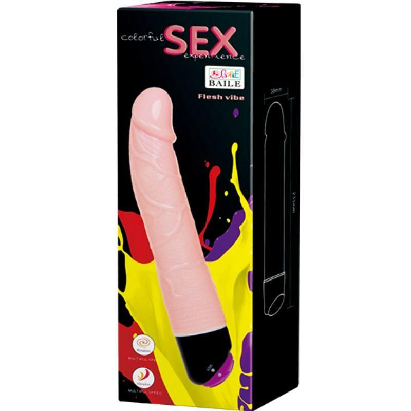 BAILE - COLORFUL SEX VIBRACION Y ROTACION 24 CM - Sensuana.es