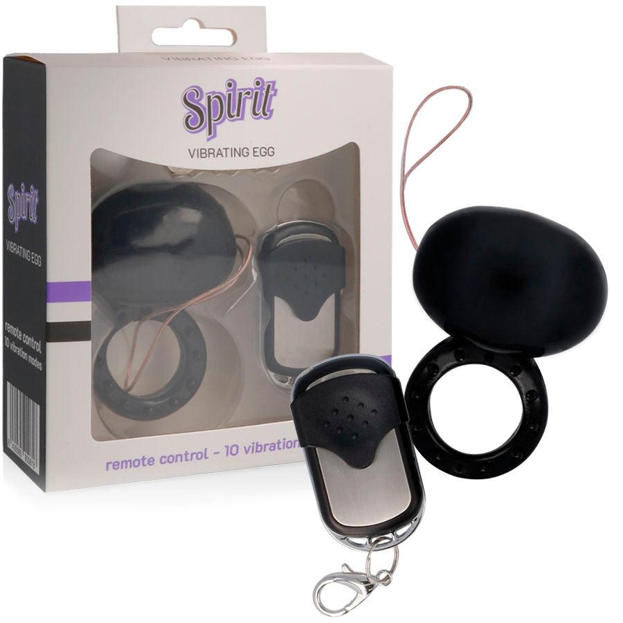 SPIRIT - ANILLO VIBRADOR CONTROL REMOTO NEGRO - Sensuana.es