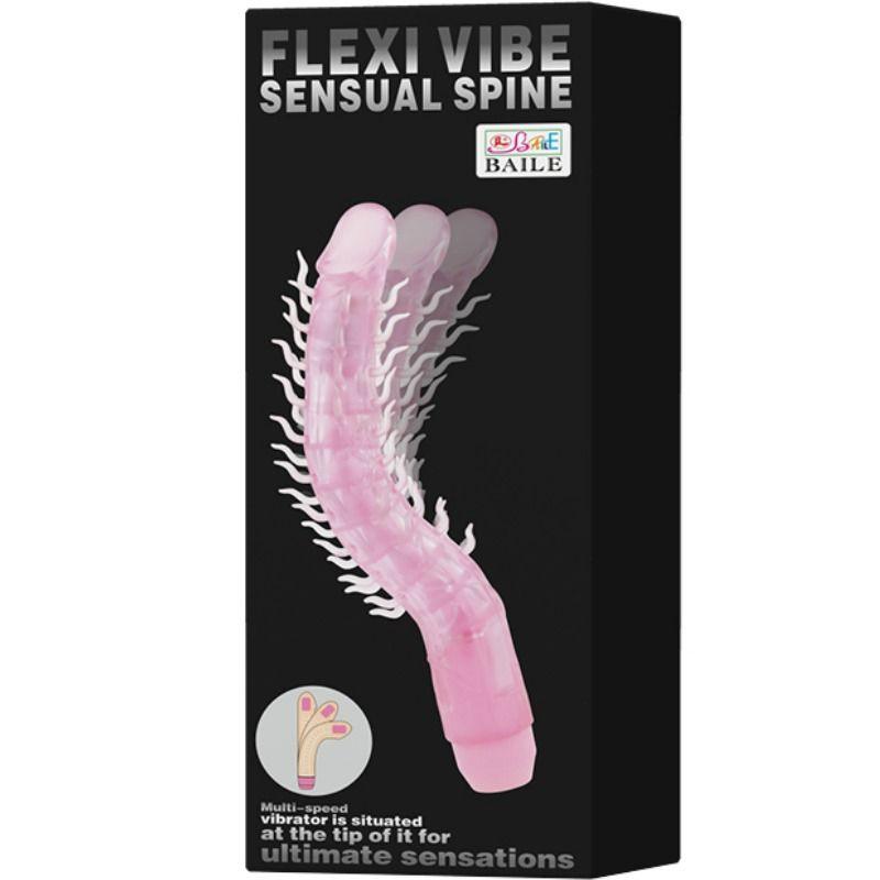 BAILE - FLEXI VIBE SENSUAL SPINE BENDABLE VIBRATING DILDO 23.5 CM - Sensuana.es