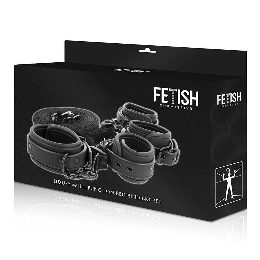 FETISH SUBMISSIVE - SET DE ESPOSAS Y ATADURAS CON FORRO DE NOPRENO - Sensuana.es